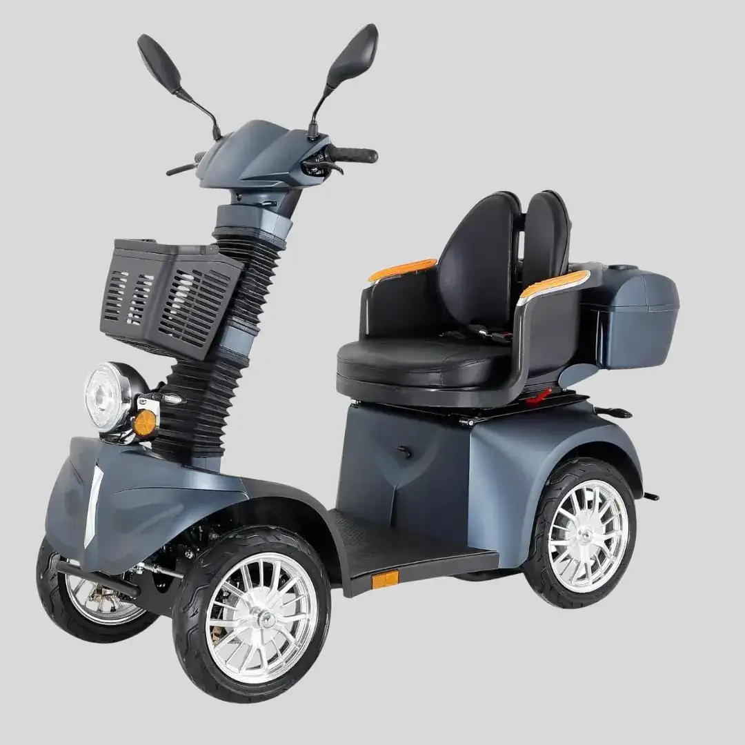 1755185390-1753132802-5 Scoo - Electric Mobility Scooter for Seniors – Foldable, 4-Wheel, Rotatable Seat - Bilde 1